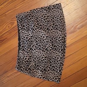 Vintage lip service leopard print skirt.